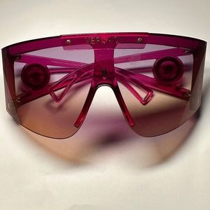 VERSACE MEDUSA ICON SHIELD SUNGLASSES